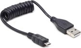CC-MUSB2C-AMBM-0.6 Coiled Micro-USB cable 0.6m black