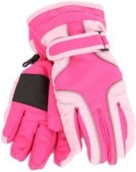 overdracht in tegenstelling tot meloen Ski handschoenen knal roze voor meisjes - kinderhandschoenen wintersport  9-12 jaar... | bol.com