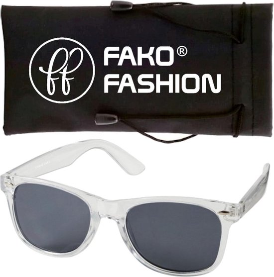 Fako Fashion® - Heren Zonnebril - Dames Zonnebril - Classic - Transparant