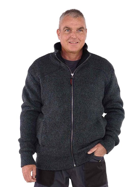 STORVIK Gilet de Travail Tricote Double Teddy Homme Bleu Taille 2XL NJORD bol