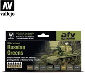 Model Air AFV Series Russian Greens - 8 kleuren - 17ml - 71613 - (1928 tot nu)