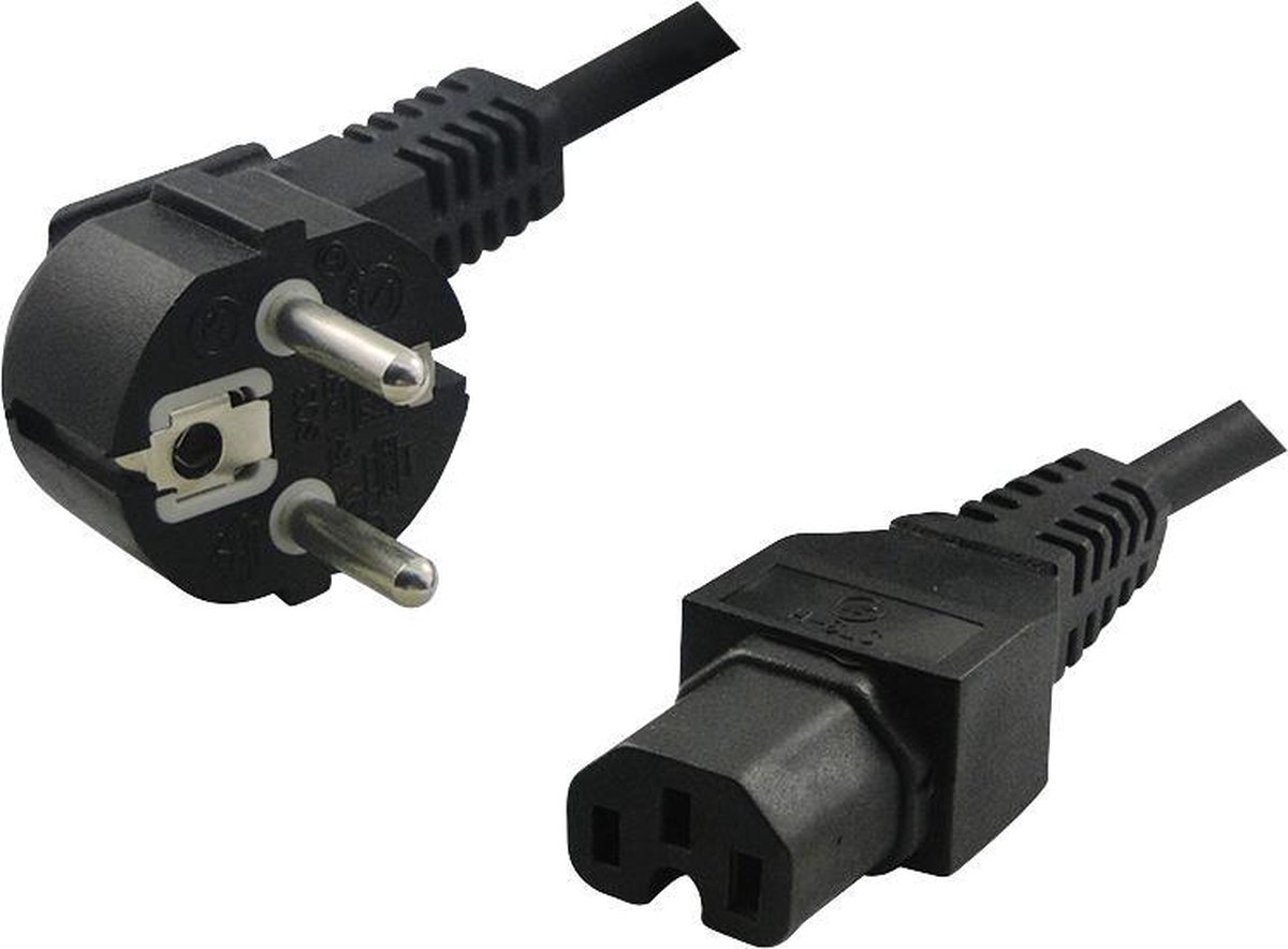 LogiLink CP105 electriciteitssnoer Zwart 2 m C13 stekker C15 stekker