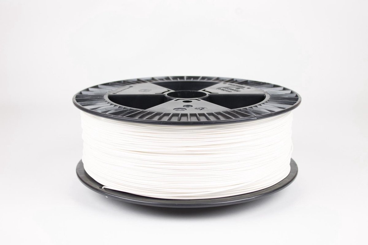 colorFabb PLA-PHA Standaard Wit 3D-printerfilament - 2,85 mm - 2200 g - 100% biobased materiaal - Minder broos dan PLA - Verkrijgbaar in meerdere kleuren