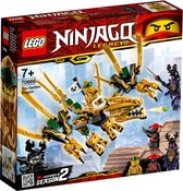 LEGO NINJAGO Le dragon d'or 70666 – Kit de construction (171 pièces)