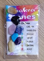 Set van 7 Chakra stenen met uitleg