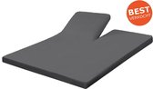 SENZA DONNA 100% Katoen Jersey 180 GSM (GRAMS) SPLIT Topper Hoeslaken 180x200+20 cm GRIJS