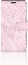 Sony Xperia Z3 Bookcase Marble Pink - Origineel Cadeau Vriendin