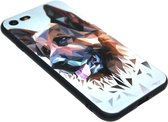 Duitse Herder honden hoesje Geschikt voor iPhone SE (2022/ 2020)/ 8/ 7