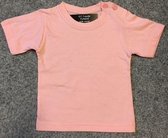 Baby shirt effen licht roze maat 68