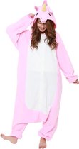 Roze Eenhoorn Onesie Premium Verkleedkleding - Volwassenen & Kinderen - XL (175-195 cm)