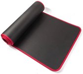Yoga mat 1 cm dik | Heerlijk zacht | Zwart met Rood | Non Slip