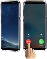 HB Hoesje Geschikt voor Samsung Galaxy J4 Plus - Dubbelzijdig 360° Case - Transparant