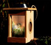 Insectenhuis met licht op zonne-energie