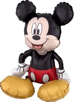 Aluminium zittende Mickey Mouse™ ballon - 45 Cm - Feestdecoratievoorwerp