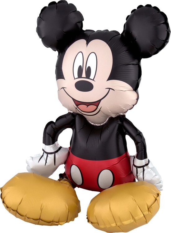 Aluminium zittende Mickey Mouse™ ballon - Feestdecoratievoorwerp