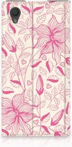 Sony Xperia L1 Standcase Hoesje Pink Flowers
