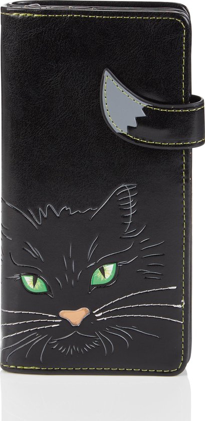Shagwear Wallet Ladies - Porte-cartes - Wallet Ladies - Faux cuir - Fluffy Cat (0553Z)