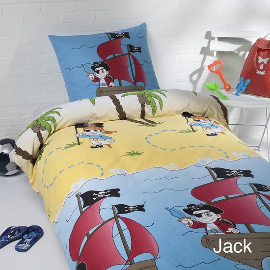 Day Dream dekbedovertrek Jack - eenpersoons - 140x200 - Blauw - Day Dream