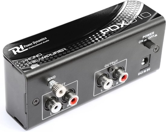 Phono voorversterker - Power Dynamics - PDX010 - Phono voorversterker - stereo - met RIAA correctie