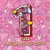 Verjaardagskaart 3D 1 jaar