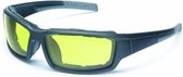 Redbike milwaukee motorbril zwart - geel glas | bril voor motor
