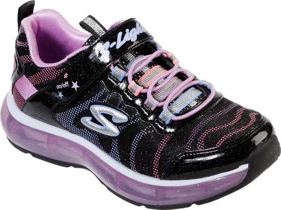 Skechers Light Sparks Meisjes Sneakers - Zwart - Maat 35 | bol.com