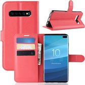 Book Case - Samsung Galaxy S10 Plus Hoesje - Rood