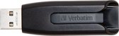 Verbatim V3 USB Stick - Uitschuifbaar - 128 GB - 3.0 USB - Zwart