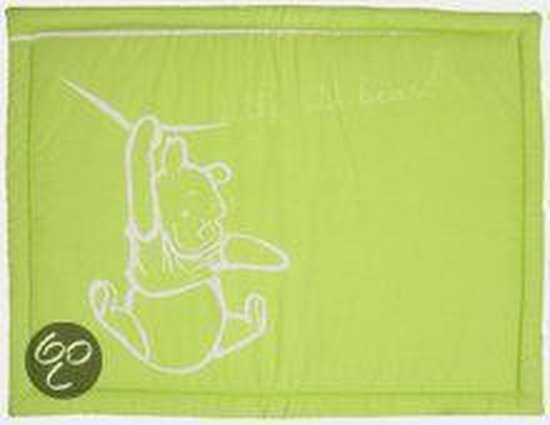 overdracht automaat Traditie Boxkleed 80x100 Stof print Silly Pooh Lime | bol.com