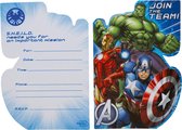 Uitnodigingen Avengers - 8 stuks - inclusief enveloppen