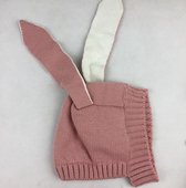 Bonnet bébé lapin - Bonnet - Vêtements bébé rose - Bonnet enfant - Bonnet rose - lapin - oreilles de lapin