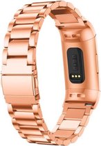YONO Fitbit Charge 4 bandje – Charge 3 – Schakel RVS – Rose Gold