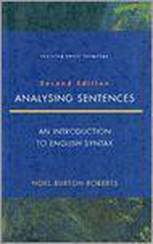 Analyzing Sentences - cover