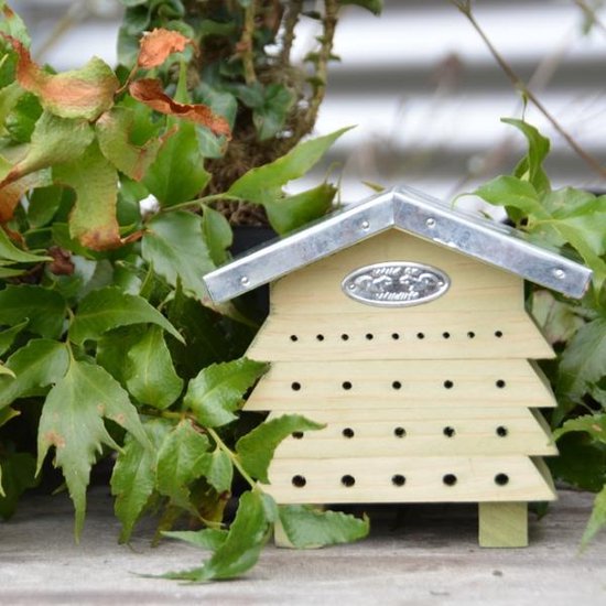 Esschert Design Insectenhotel Bijenhuis Hout/Zink