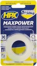 Max Power Transparent bevestigingstape - 19mm x 16,5m