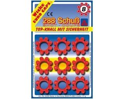 Wicke Klappertjes voor Pistool - 8 Schots - 36x8 - 288 knallen