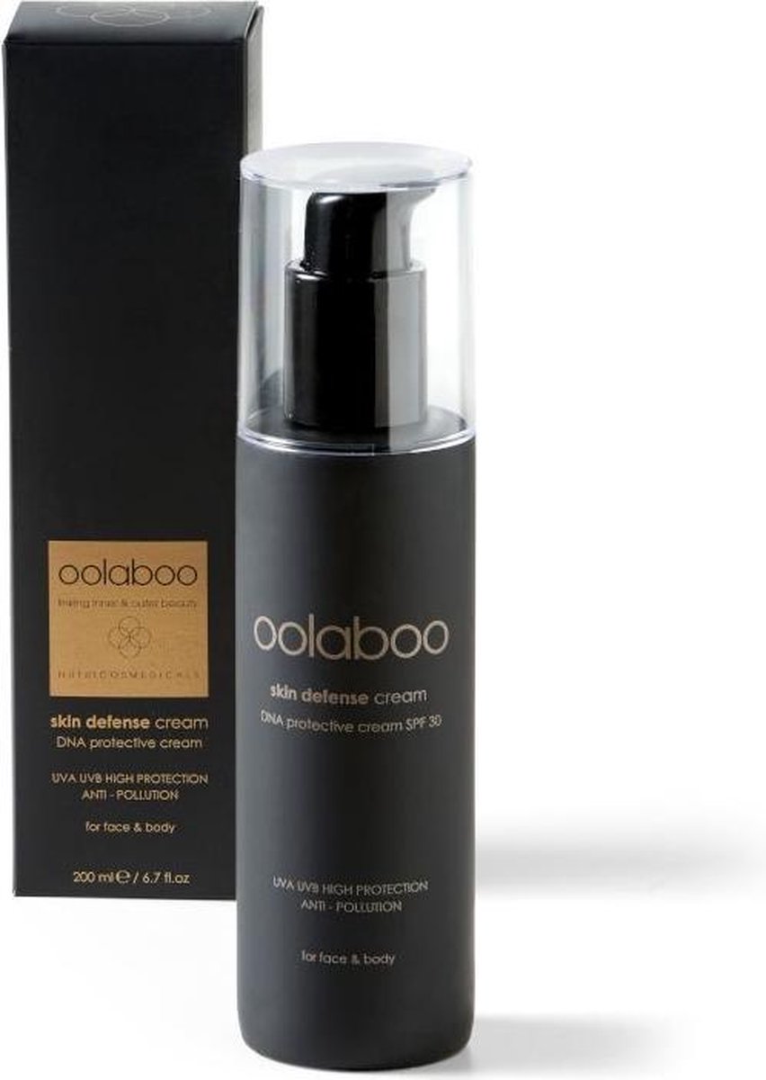 Goedkoopste oolaboo skin defense DNA protective cream SPF 30 - 200 ml zonnecrème/ bescherming/zonnebrand factor 30