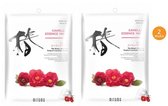 Mitomo Premium Camellia Flower Gezichtsmasker - Vermindert Stress Rimpels Acne Puistjes en Huidveroudering - Beauty Face Mask - Skincare - Gezichtsverzorging Masker - 2 Stuks