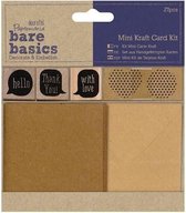 Mini Kraft Kaart Kit - Bare Basics