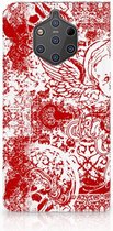 Nokia 9 PureView Standcase Hoesje Design Angel Skull Red