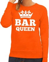 Oranje Bar Queen sweater dames - Oranje Koningsdag / Orange supporter kleding XL