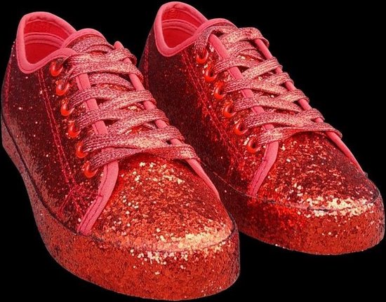 Rode glitter disco sneakers/schoenen voor dames 37 | bol.com