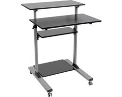 Tripp Lite WWSSRC flat panel vloer standaard 124,5 cm (49'') Draagbare flatscreen vloerstandaard Zwart