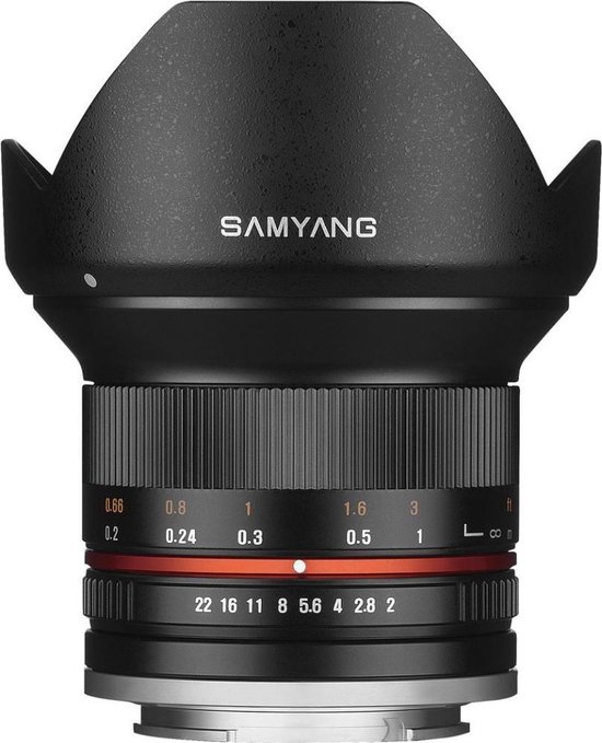 Samyang 12mm - F2.0 Ncs Cs - Prime lens - Geschikt voor Fujifilm X - Zwart