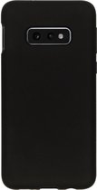 Samsung Galaxy S10e Hoesje Siliconen - Accezz Liquid Silicone Backcover - Zwart