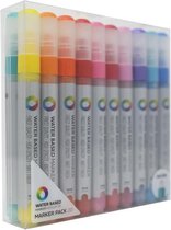 MTN Water Based verf marker pakket - 3mm Waterverf stiften met 20 verschillende kleuren