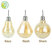 O’DADDY kaus buitenverlichting – zonne-energie tuinverlichting – hanglamp buiten zonne energie – solar verlichting – retro sfeer verlichting op zonneenergie – dag/nacht sensor en van glas – gloei led lamp – zonnepaneel aan 65cm kabel