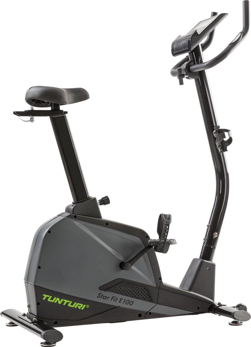 Tunturi Star Fit E100 Hometrainer - Fitnessfiets - 21 programma's - 24 weerstandsniveaus - Ergometer - Verstelbaar - Kleur: zwart