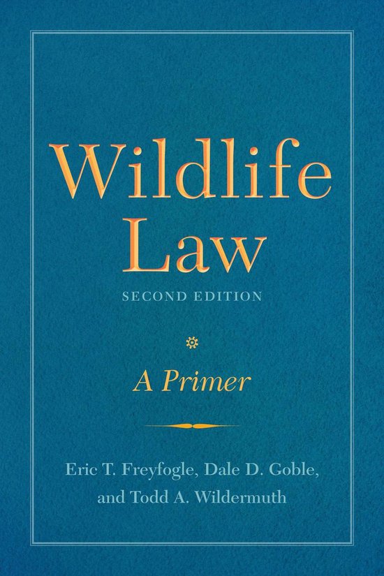 Wildlife Law, Second Edition - cover