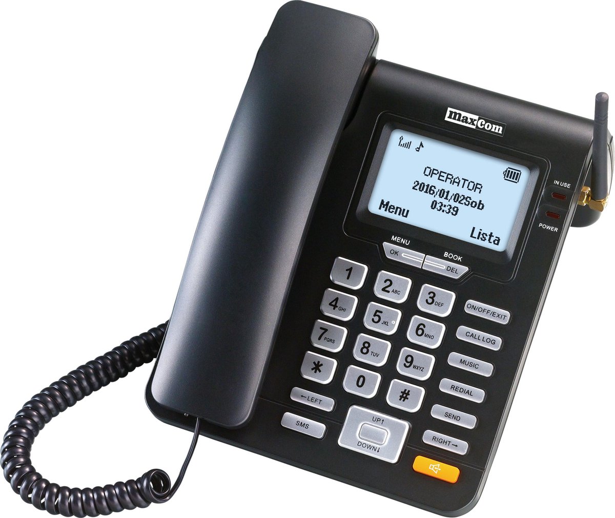 Goedkoopste Maxcom MM28D - Vaste telefoon - Zwart